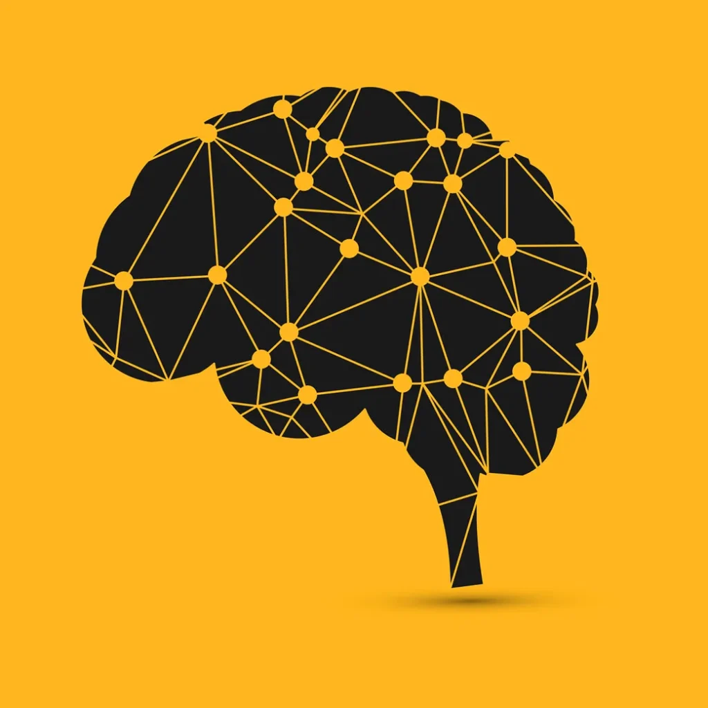Illustration stylisée d’un cerveau interconnecté représentant les applications des neurosciences dans les équipes